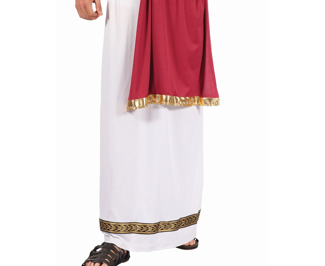 Role play-set for adult Greek King (robe, belt, hairband), one size